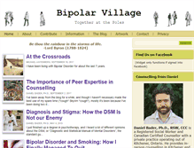 Tablet Screenshot of bipolarvillage.com